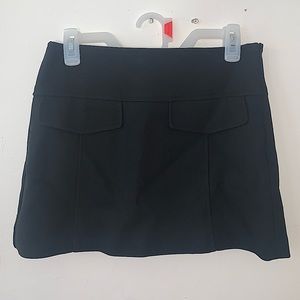 Black mini skirt